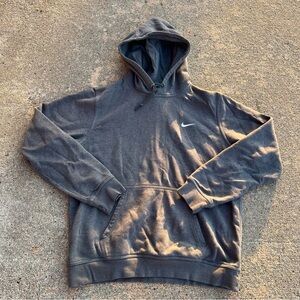 Nike Gray Men's Hoodie vintage white swoosh